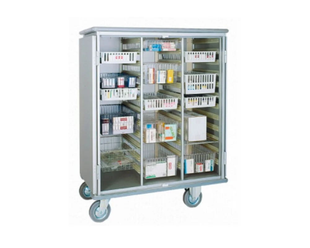Chariot-armoire pour bacs stériles