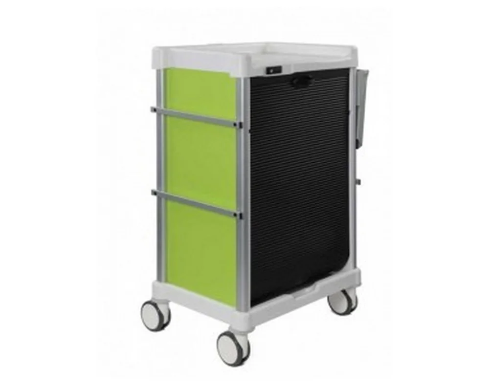 Chariot CAMELEON 600X400 - 14 niveaux - Equipé avec tablette à droite et 3 rails