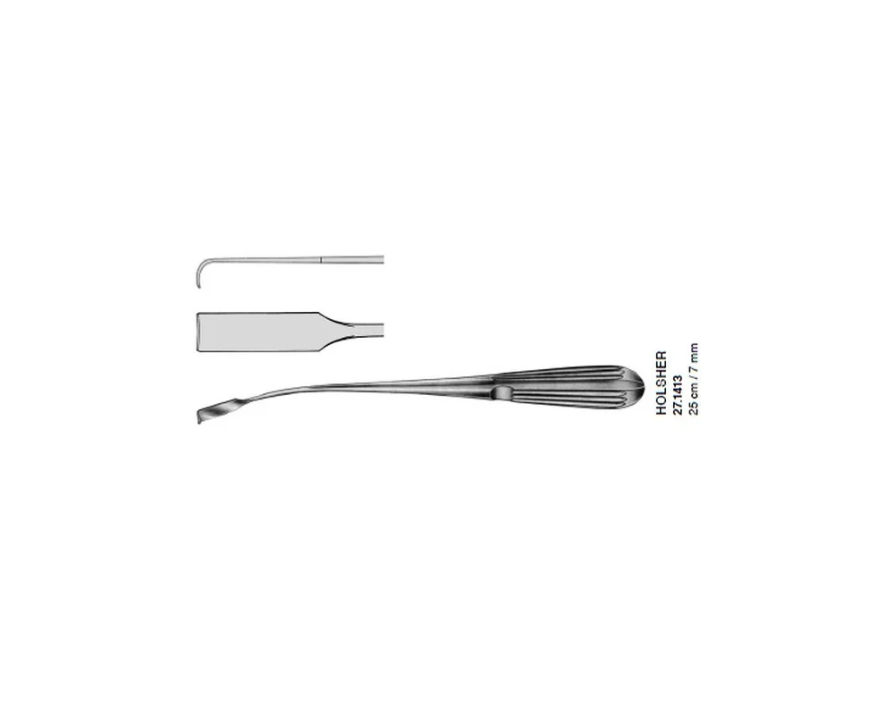Ecarteur Holscher coudée 25 cm 7mm