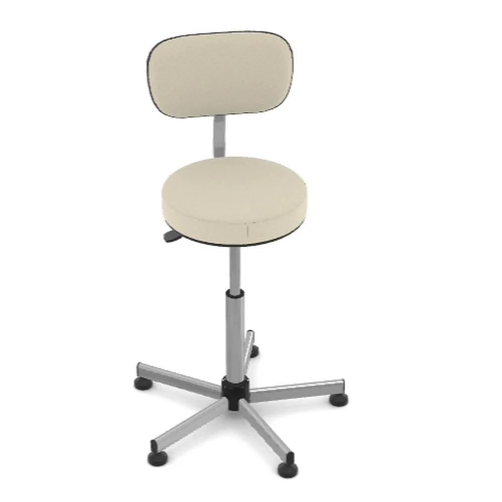 Tabouret avec dossier réglable